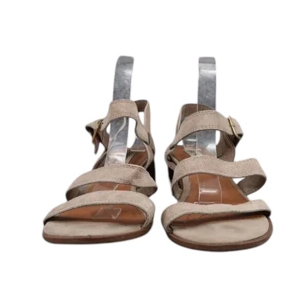 Steve Madden Shoe Women 8.5 Sandal Fashion Block Heel Buckle Strap Leather Rayme - Picture 3 of 12